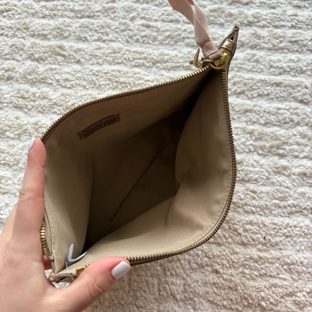 J Crew Gold Metallic Clutch - Picture 5 of 6